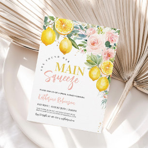 Invitación de Despedida de Soltera de Limón Floral