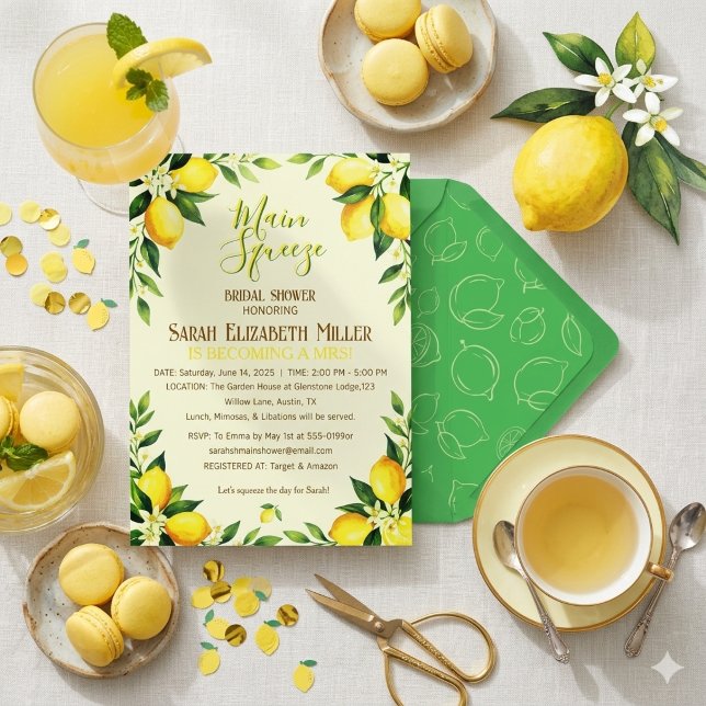 Invitación de Despedida de Soltera de Limón Main S (Subido por el creador)