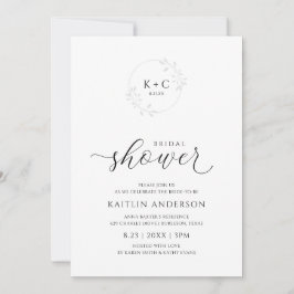 Invitación de Despedida de Soltera de Lujo con Cal