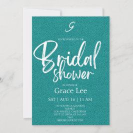 Invitación de Despedida de Soltera de Mezclilla Rú