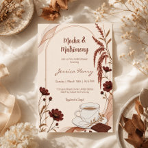 Invitación de Despedida de Soltera de Mocha & Matr
