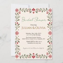 Invitación de Despedida de Soltera de Navidad Acog