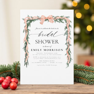 Invitación de Despedida de Soltera de Navidad con