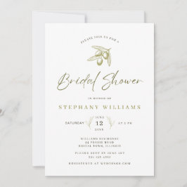 Invitación de Despedida de Soltera de Olivo Medite