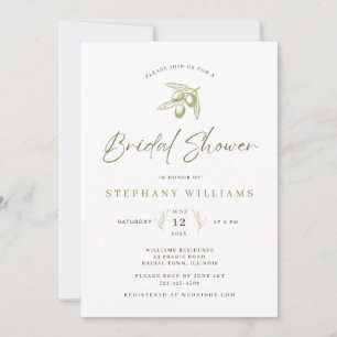 Invitación de Despedida de Soltera de Olivo Medite