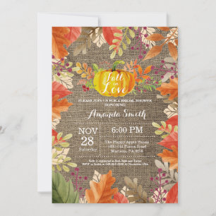 Invitación de Despedida de Soltera de Otoño