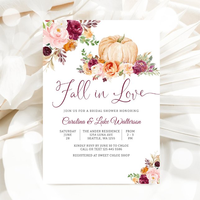 Invitación de Despedida de Soltera de Otoño (Subido por el creador)