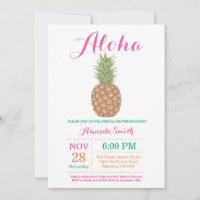 Invitación de Despedida de Soltera de Piña Tropica