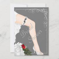 Invitación de Despedida de Soltera de Plata Elegan
