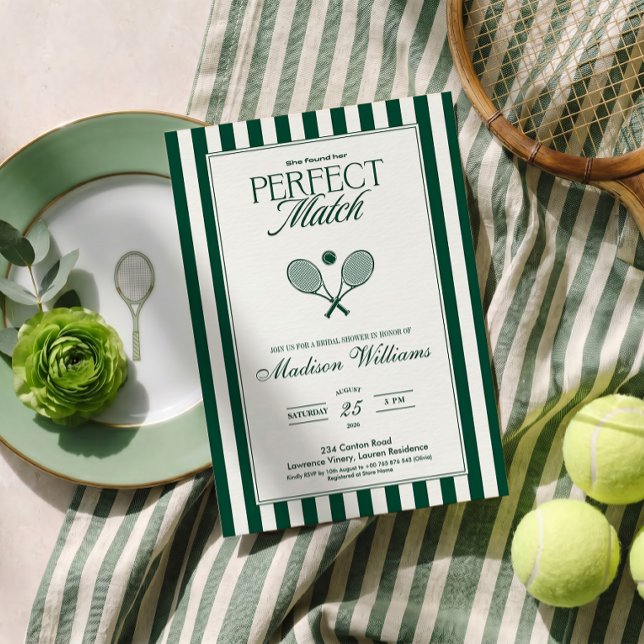 Invitación de Despedida de Soltera de Tenis Perfec (Subido por el creador)