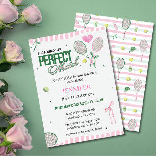 Invitación de Despedida de Soltera de Tenis Perfec