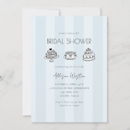 Invitación de Despedida de Soltera de Torta Vintag