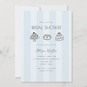 Invitación de Despedida de Soltera de Torta Vintag