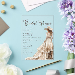 Invitación de Despedida de Soltera de Vaquera Occi