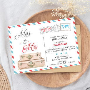 Invitación de Despedida de Soltera de Viaje, Señor