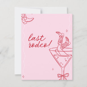 invitación de despedida de soltera del último rode