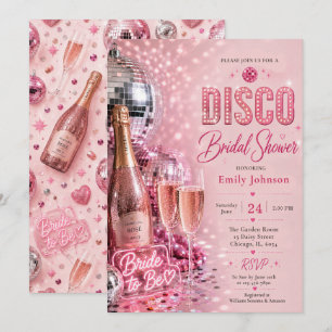 Invitación de Despedida de Soltera Disco