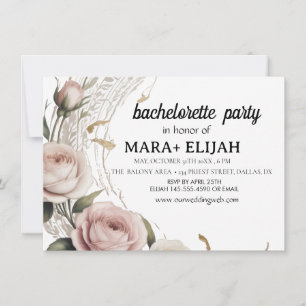 Invitación de despedida de soltera elegante