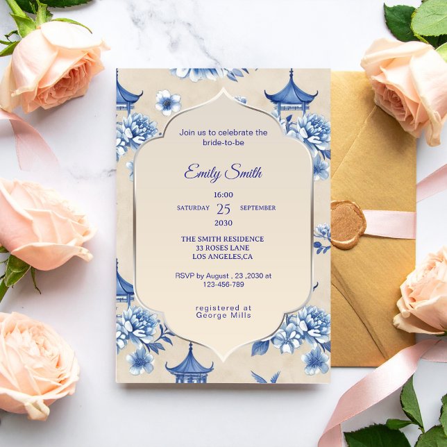 Invitación de Despedida de Soltera Elegante Chinoi (Subido por el creador)