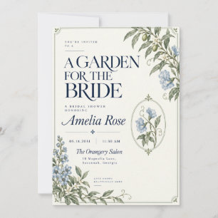 Invitación de Despedida de Soltera en Jardín Europ