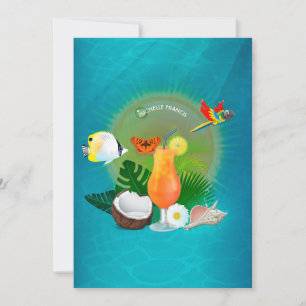 Invitación de Despedida de Soltera en la Playa de 