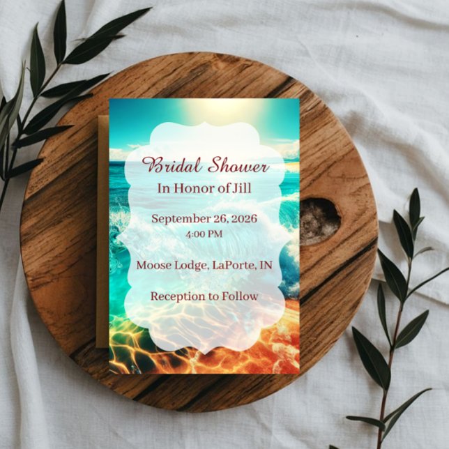 Invitación de Despedida de Soltera en Playa Tropic (Subido por el creador)