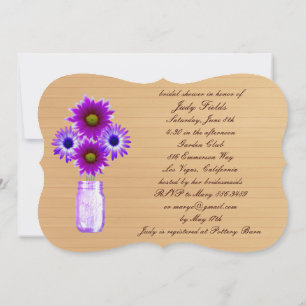 Invitación de Despedida de Soltera en Tarro de Mas