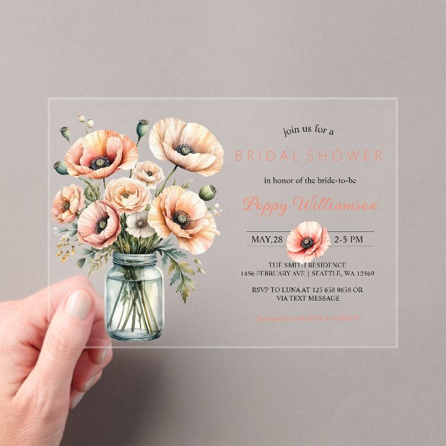 Invitación de Despedida de Soltera en Tarro de Mas (Insitu (portátil))
