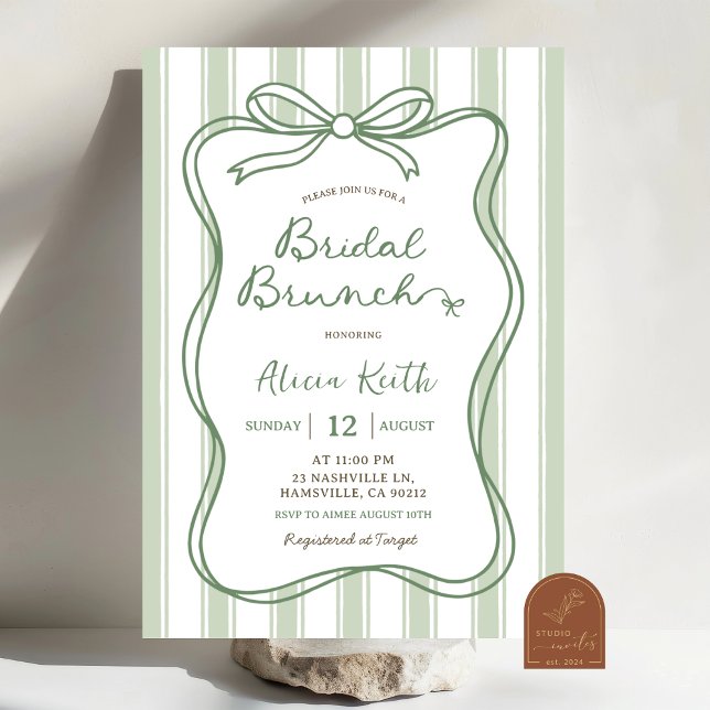 Invitación de Despedida de Soltera Excéntrica Verd (Subido por el creador)