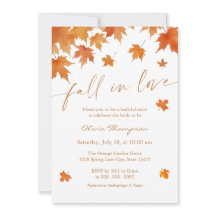 Invitación de Despedida de Soltera Fall In Love