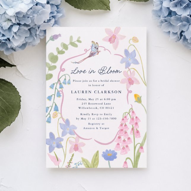 Invitación de Despedida de Soltera Floral Amor en  (Subido por el creador)