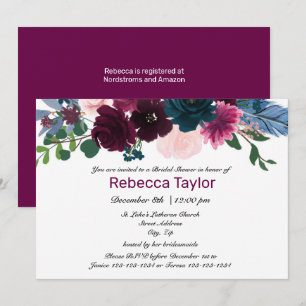 Invitación de Despedida de Soltera Floral Blooms P