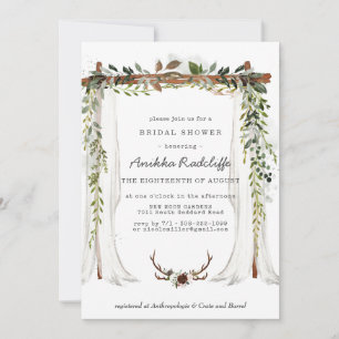 Invitación de Despedida de Soltera Floral Campestr