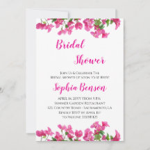 Invitación de Despedida de Soltera Floral de Bugan