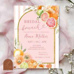 Invitación de Despedida de Soltera Floral de Citri
