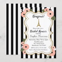 Invitación de Despedida de Soltera Floral de la To