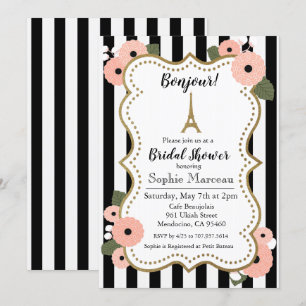 Invitación de Despedida de Soltera Floral de la To