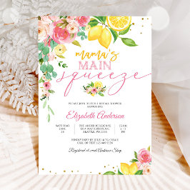 Invitación de Despedida de Soltera Floral de Limón