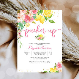 Invitación de Despedida de Soltera Floral de Limón
