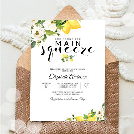 Invitación de Despedida de Soltera Floral de Limón