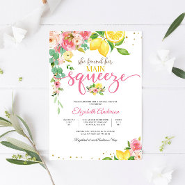 Invitación de Despedida de Soltera Floral de Limón