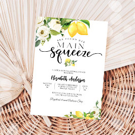 Invitación de Despedida de Soltera Floral de Limón