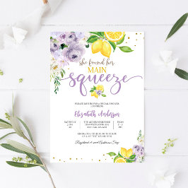 Invitación de Despedida de Soltera Floral de Limón