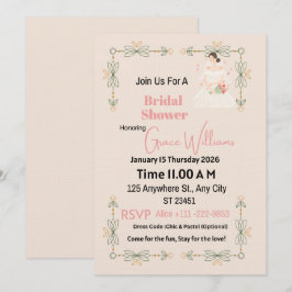Invitación de Despedida de Soltera Floral Elegante