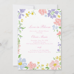 Invitación de Despedida de Soltera Floral Love in