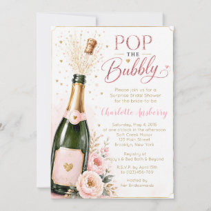 Invitación de Despedida de Soltera Floral Pop The