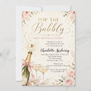 Invitación de Despedida de Soltera Floral Pop The