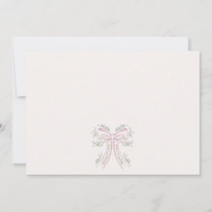 Invitación de Despedida de Soltera floral rosa y a