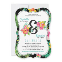 Invitación de Despedida de Soltera Floral, Tropica