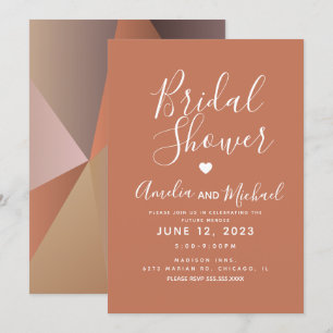Invitación de Despedida de Soltera Formas Geométri